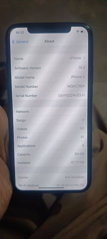 iPhone X 64GB 10 By 10 Bypass 70% Battery All ok 4