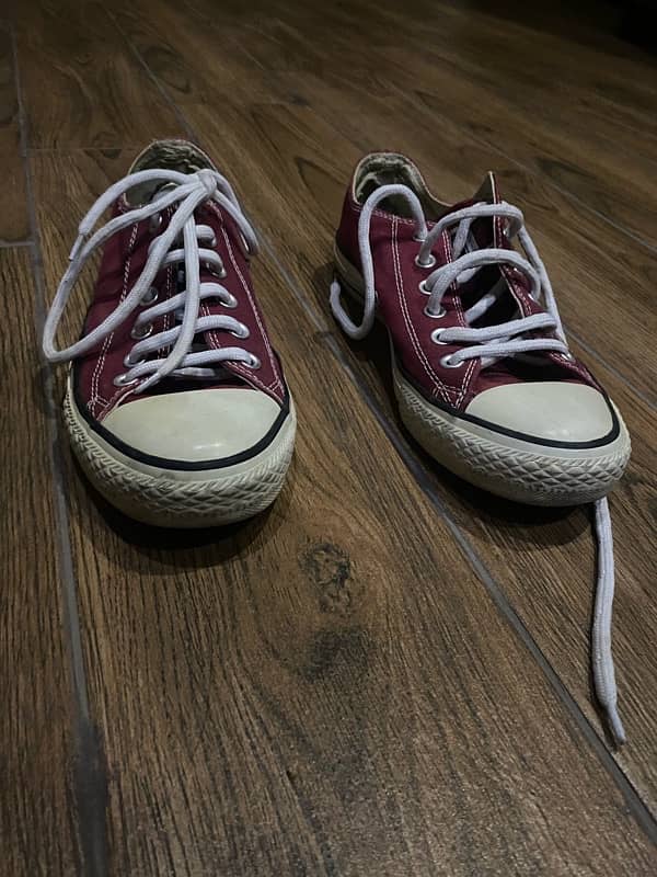 slightly used vans orignal + converse all star red orignal 5