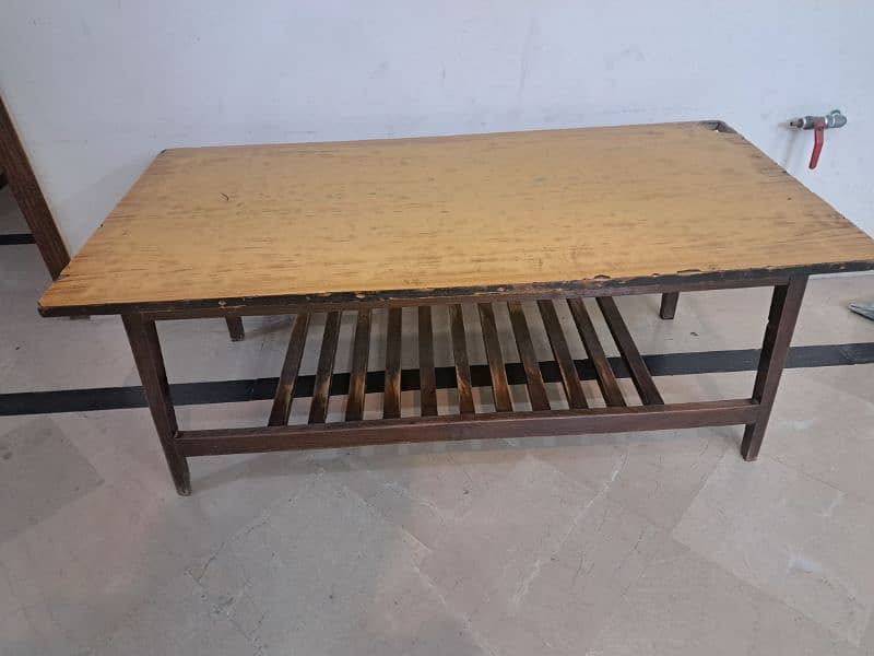 6 pure wooden Chairs with 1 Table for Sale 2