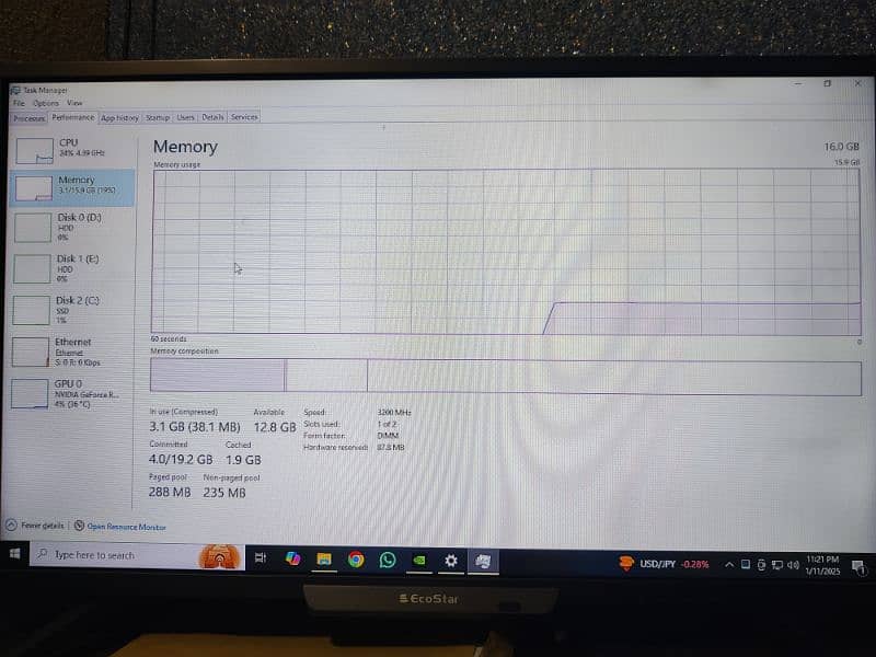 AMD Ryzen 5600 RTX 3060 Gaming PC CPU 9