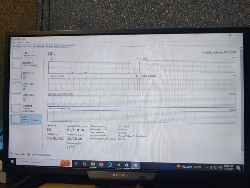 AMD Ryzen 5600 RTX 3060 Gaming PC CPU 13