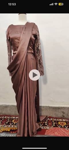 Elegant Brown Saree with Stylish Design – Perfect for All Occasions