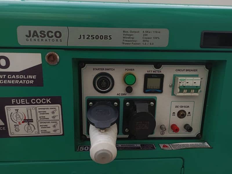 Jasco Generator 8.5kw/11 kva j12500bs for Sale. 1