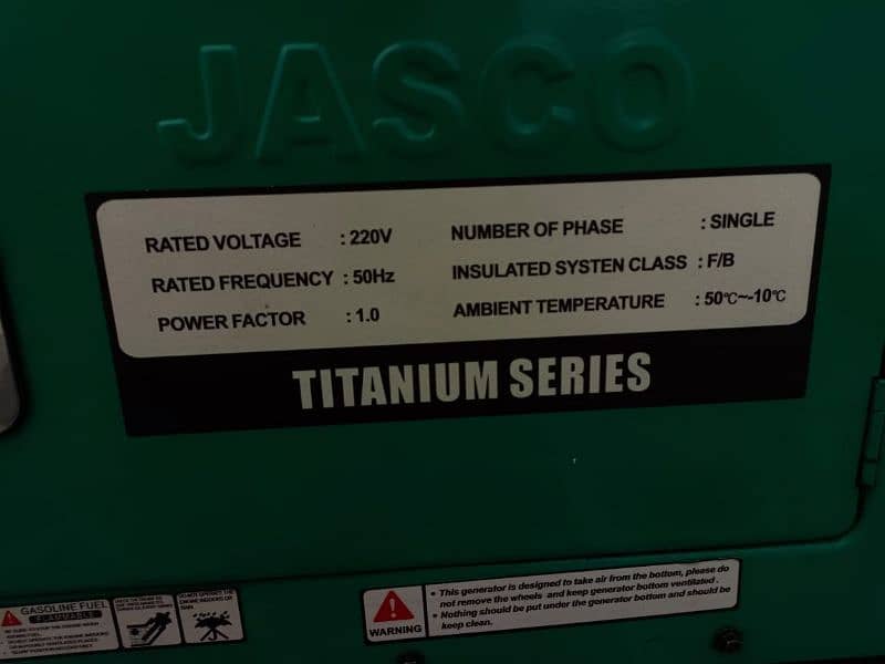 Jasco Generator 8.5kw/11 kva j12500bs for Sale. 5