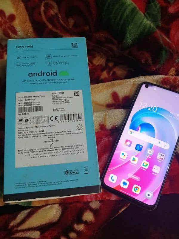 oppo A96 with box Read ad 11