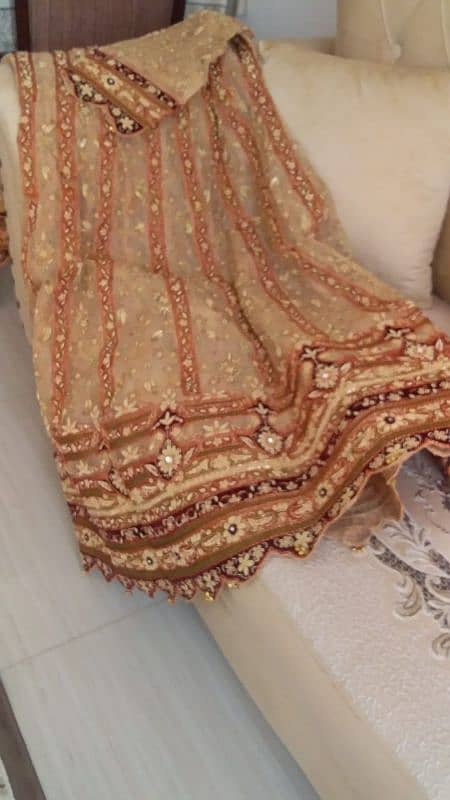 bridal shirt and dupatta 2