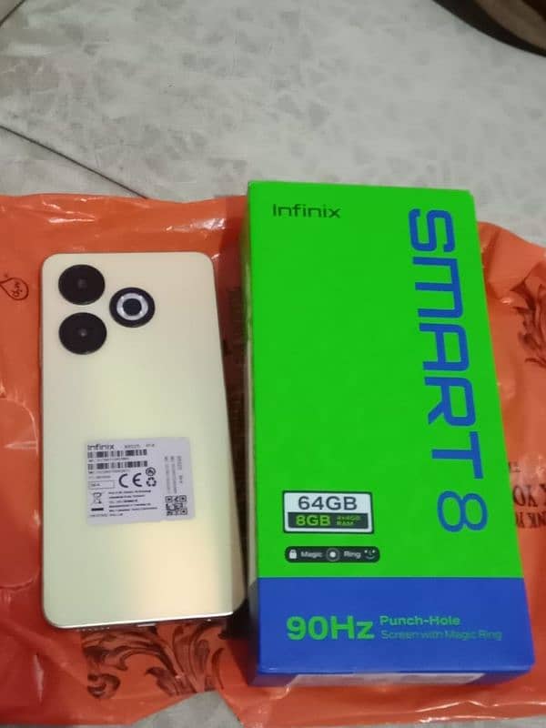 FOR SALE Infinix smart 8 screen ok ha ya glase tuta hova ha 0