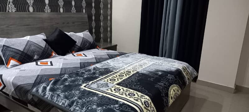 One bed full furnished flat for rent in phase 6 bahria town Rawalpindi 0