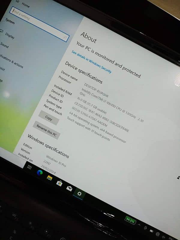 Dell latitude 7310 core i7 10th gen quadcore 13.3 inch 1080p ips touch 13