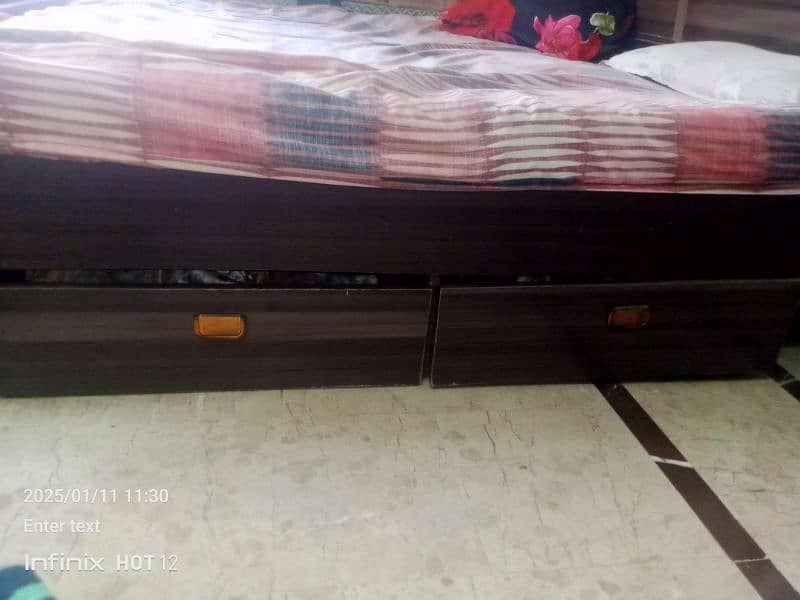 King Size both size storage bed for urgent sale 3