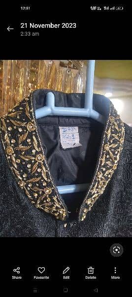 Embroidery Groom Sherwani stitched from karachi 3