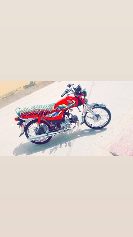 HONDA CD70 2021 sukkur number 4