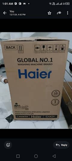 Top load 10kg Haier new model