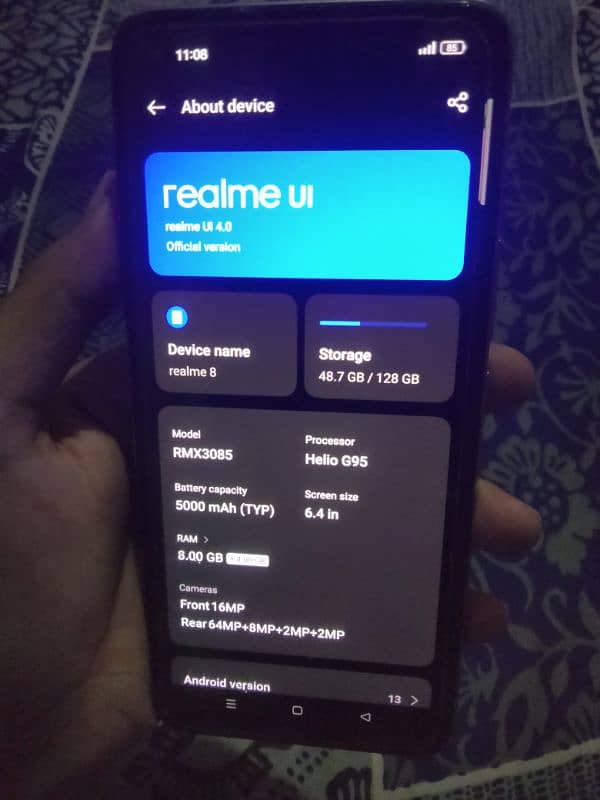 REALME 8 PTA APPROVED WHIT BOX 9