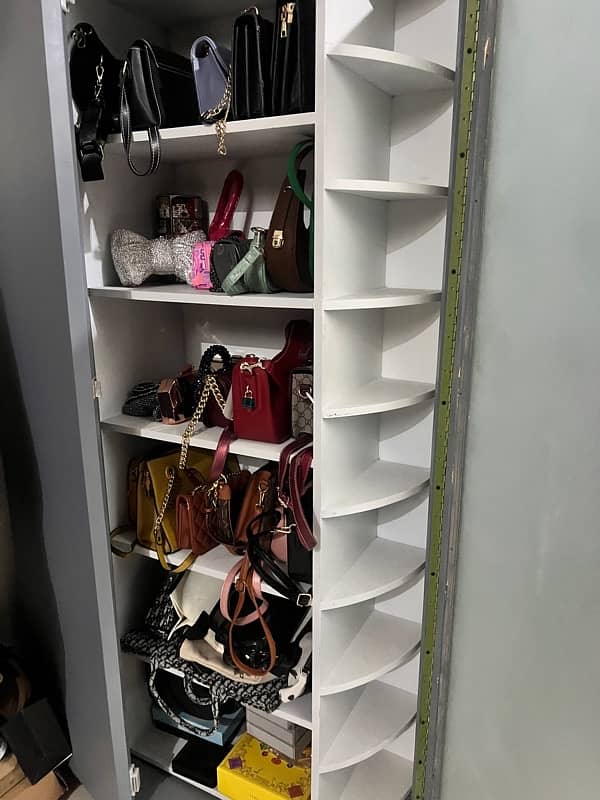 Movable wardrobe shoe and bags wardrobe 4