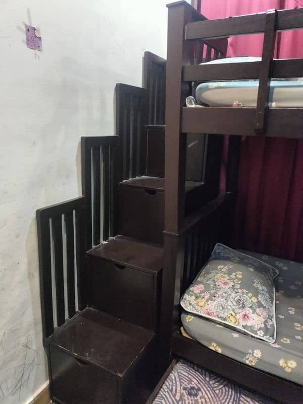 triple bunk bed with stairs 4