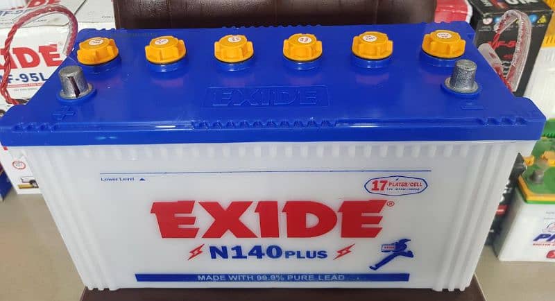 Exide battery N 140 17 plates 0