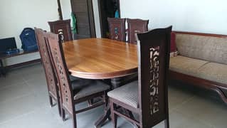 6 chair dining table