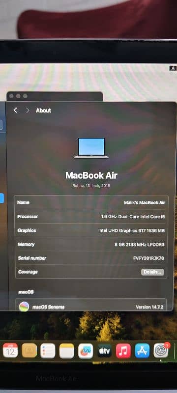 Apple MacBook Air 2018 13″ 8