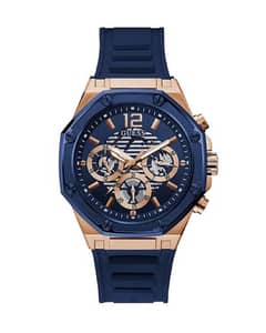 GUESS WATCH BLUE SILICON