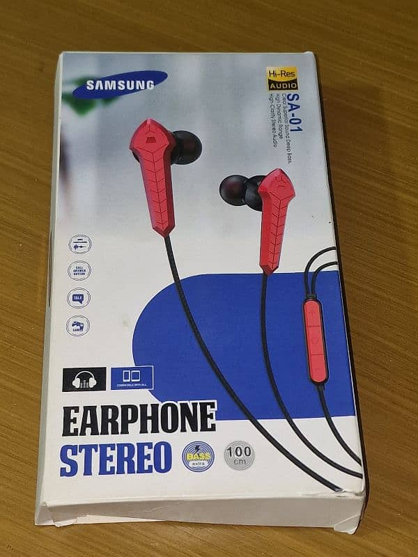 Samsung Original Handsfree High Bass Handfree Model SA-01 0