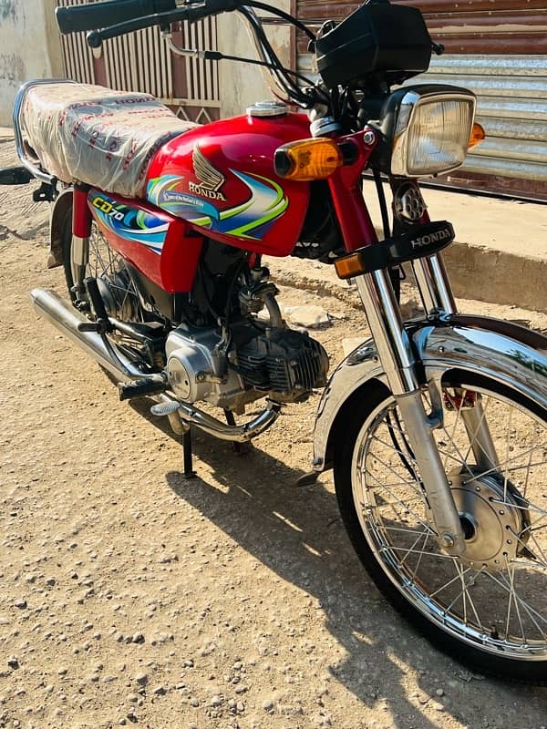 Honda cd70 model2024 new condition Hyderabad number 9