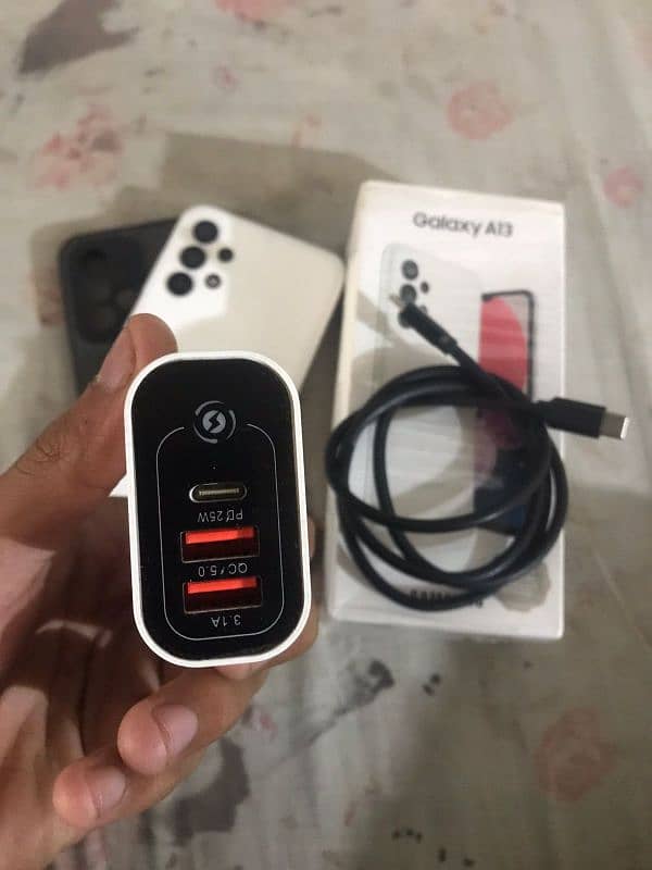 samsung A13 4 64 with box charger no open repaired 03418276657call wp 2