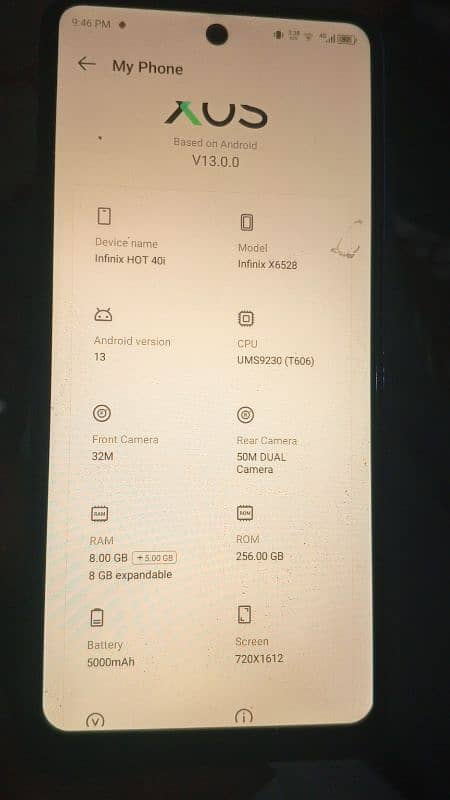 Infinix v40i in warranty 6