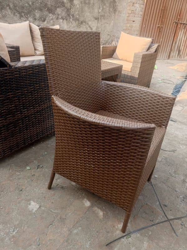 Garden chairs/rattan sofa sets/dining tables/UPVC outdoor furniture 18