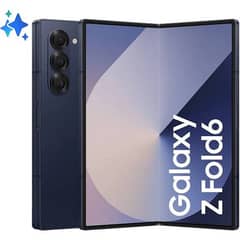 Samsung Z Fold 6 ( Navy blue + Silver shadow )