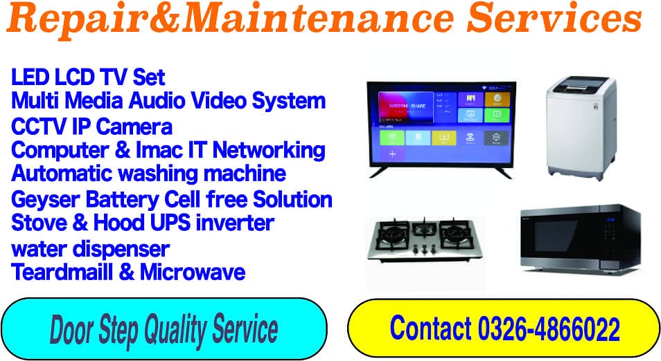 Led LCD TV Set/Imac/Automatic washing machin/Stovehood/UPS/CCTV Camera 0