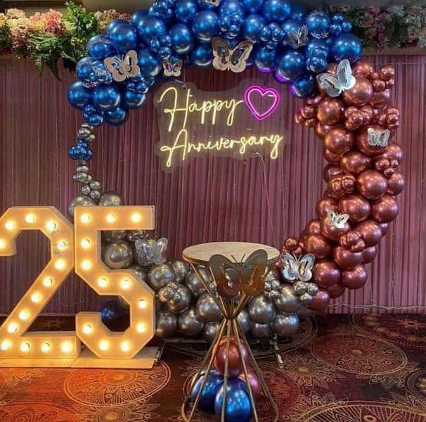 birthday party Wedding Anniversary balllon decorations Event Planner 0