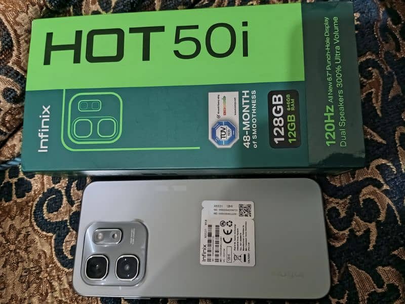 Infinix hot 50i 12GB 128GB blkul new h 7