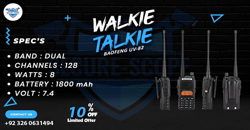 WALKIE TALKIE | Wireless Set | Hiking items | Adventure Gear | BF 888 7