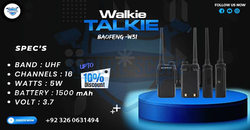 WALKIE TALKIE | Wireless Set | Hiking items | Adventure Gear | BF 888 3