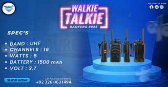 WALKIE TALKIE | Wireless Set | Hiking items | Adventure Gear | BF 888