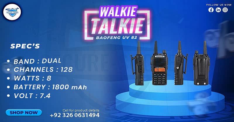 WALKIE TALKIE | Wireless Set | Hiking items | Adventure Gear | BF 888 2