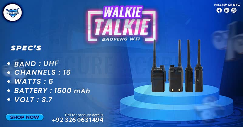 WALKIE TALKIE | Wireless Set | Hiking items | Adventure Gear | BF 888 3