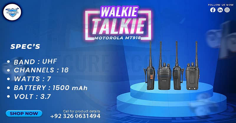 WALKIE TALKIE | Wireless Set | Hiking items | Adventure Gear | BF 888 7