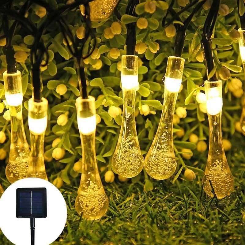 Solar Crystal Balls, String, Fairy, Flowers, jellyfish 8 Modes Lights 17