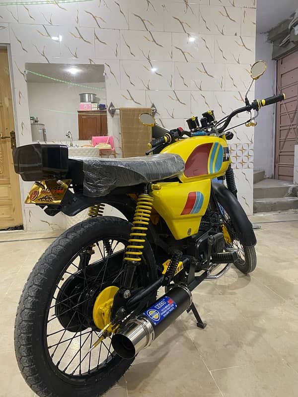 Cd70 converted into cafe racer 100cc 5