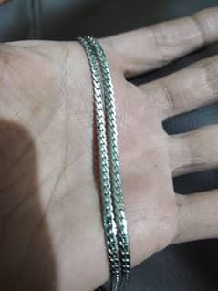 925 Italy silver chandi chain