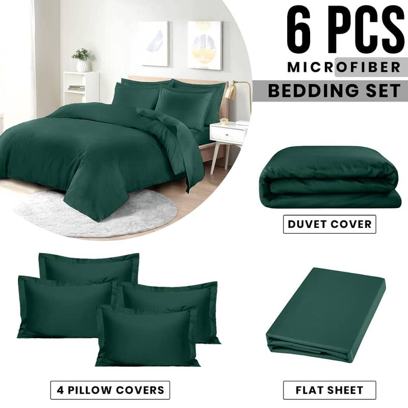 King size 6 piece duvet cover set 4