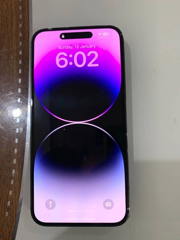 Iphone 14 pro max 128 gb deep purple color 1