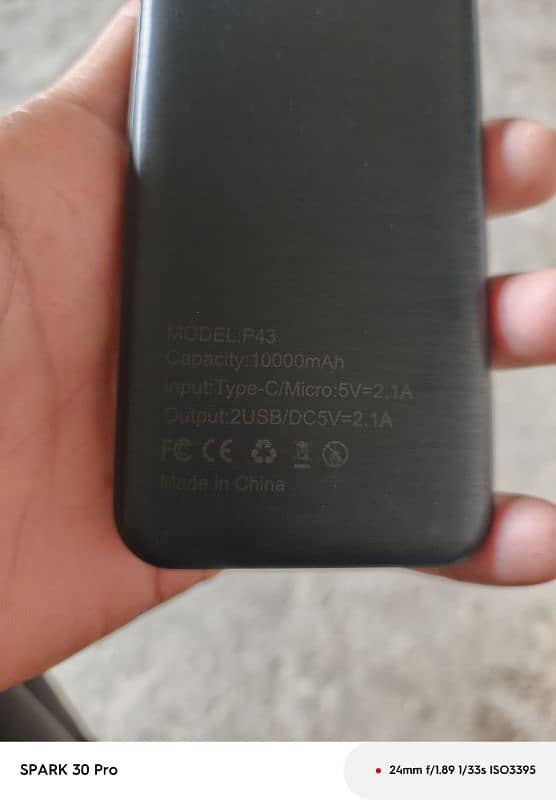 10+ur pin 10000 mah power Bank new condition 1 months used 1