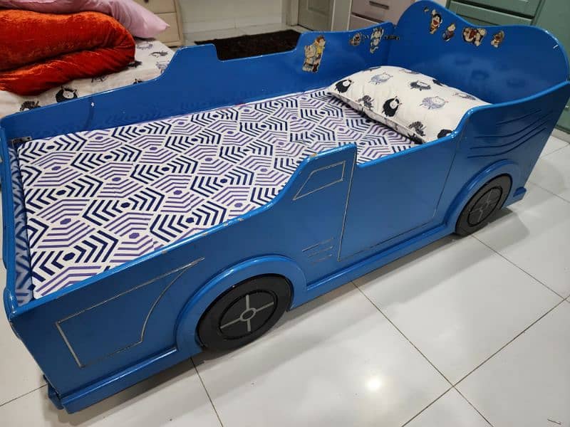 kids single bed CAR shape 0