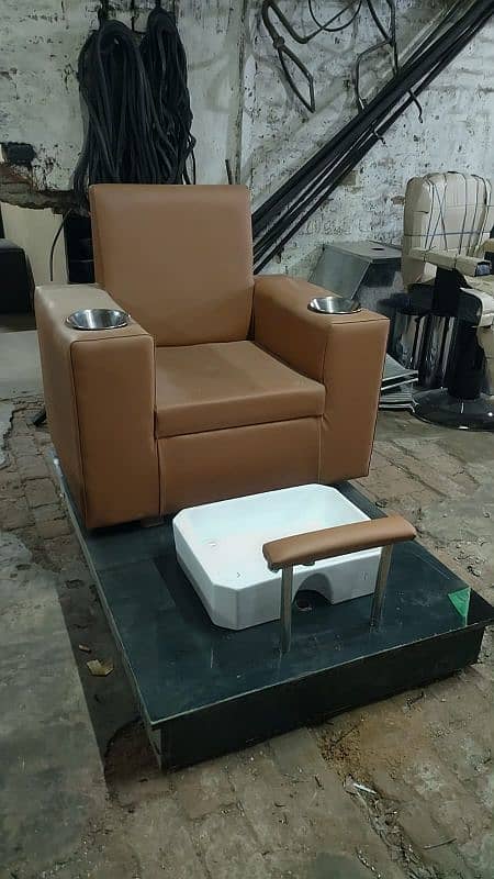 Saloon chairs | Beauty parlor chairs | shampoo unit | pedicure | 11