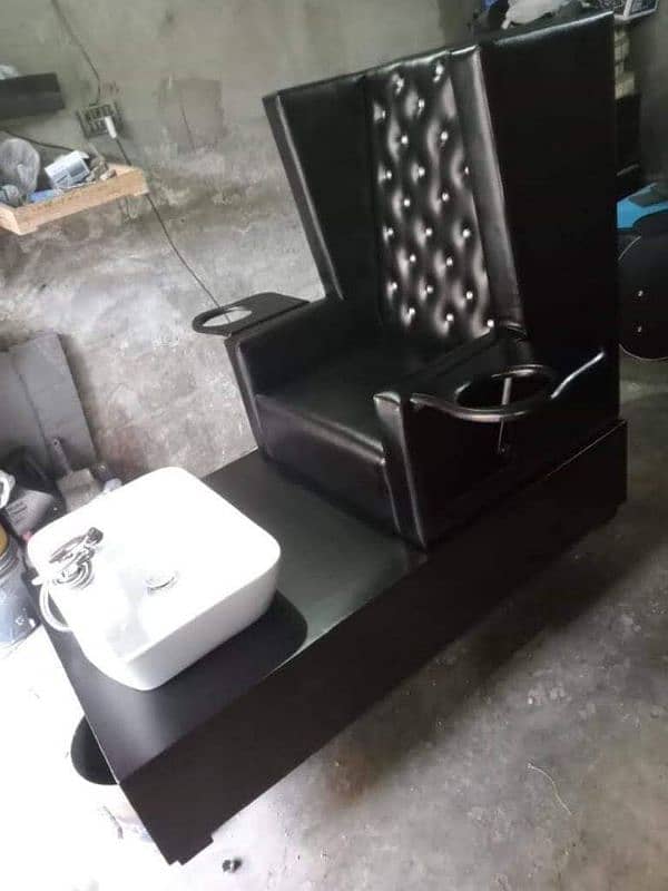 Saloon chairs | Beauty parlor chairs | shampoo unit | pedicure | 12