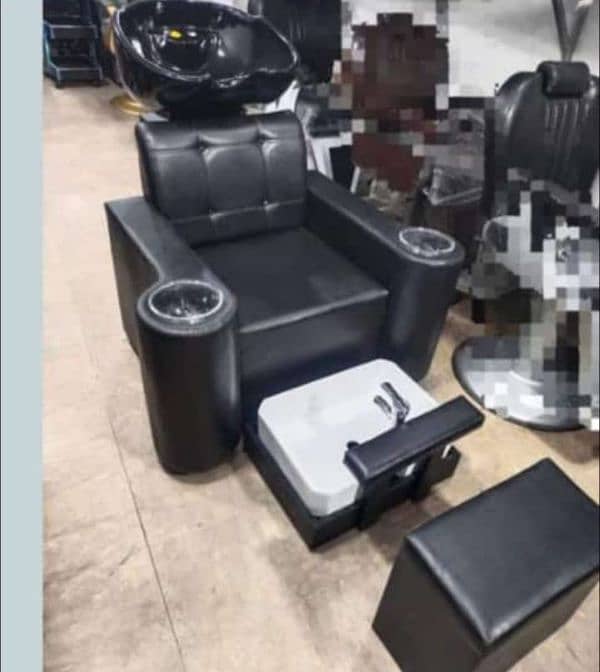 Saloon chairs | Beauty parlor chairs | shampoo unit | pedicure | 14