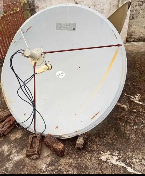 2 dish antenna with receiver 1